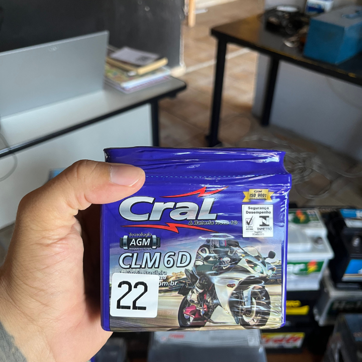 Bateria Cral disponível na ED+ Baterias