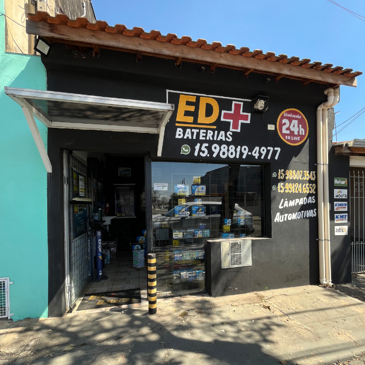 Fachada da ED+ Baterias em Sorocaba